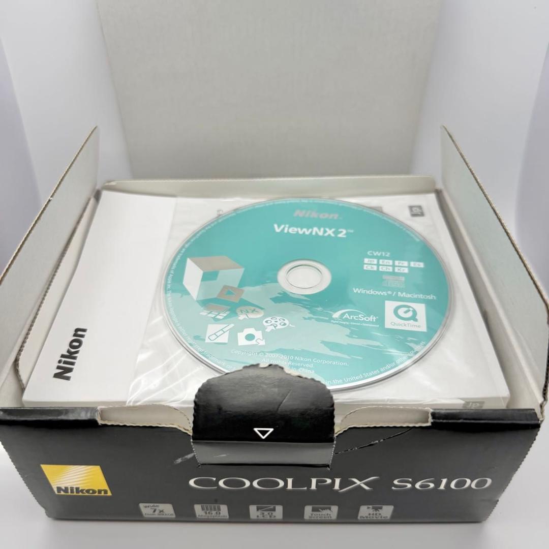 【極美品】Nikon COOLPIX S6100 レッド 箱付 11032