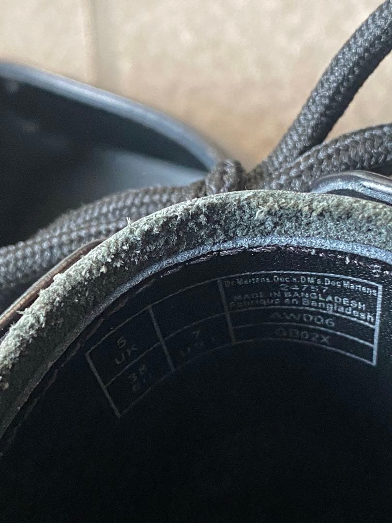 ドクターマーチン 革靴 ローファー UK5 ホワイトスケッチ 黒