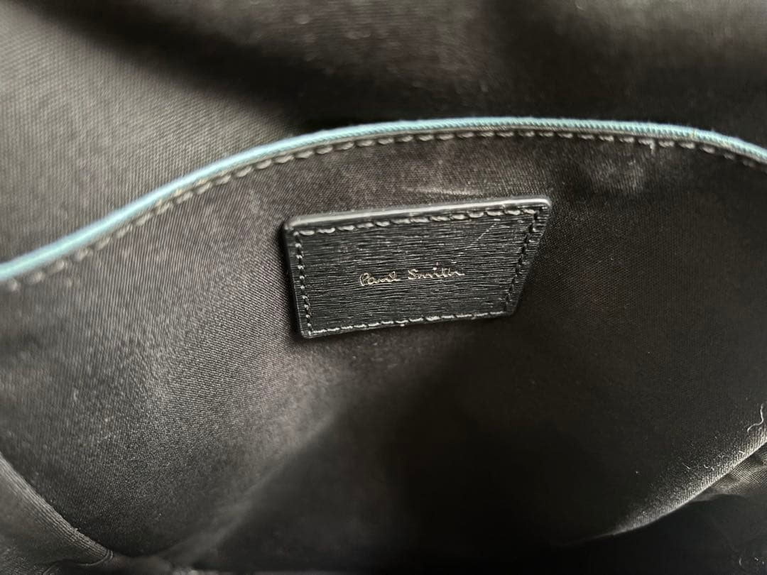 Paul Smith ポールスミス　ストローグレインレザー　ボディバッグ　黒