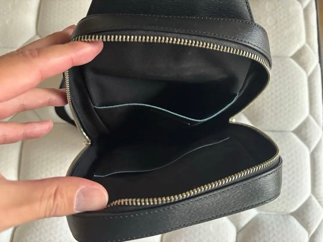 Paul Smith ポールスミス　ストローグレインレザー　ボディバッグ　黒