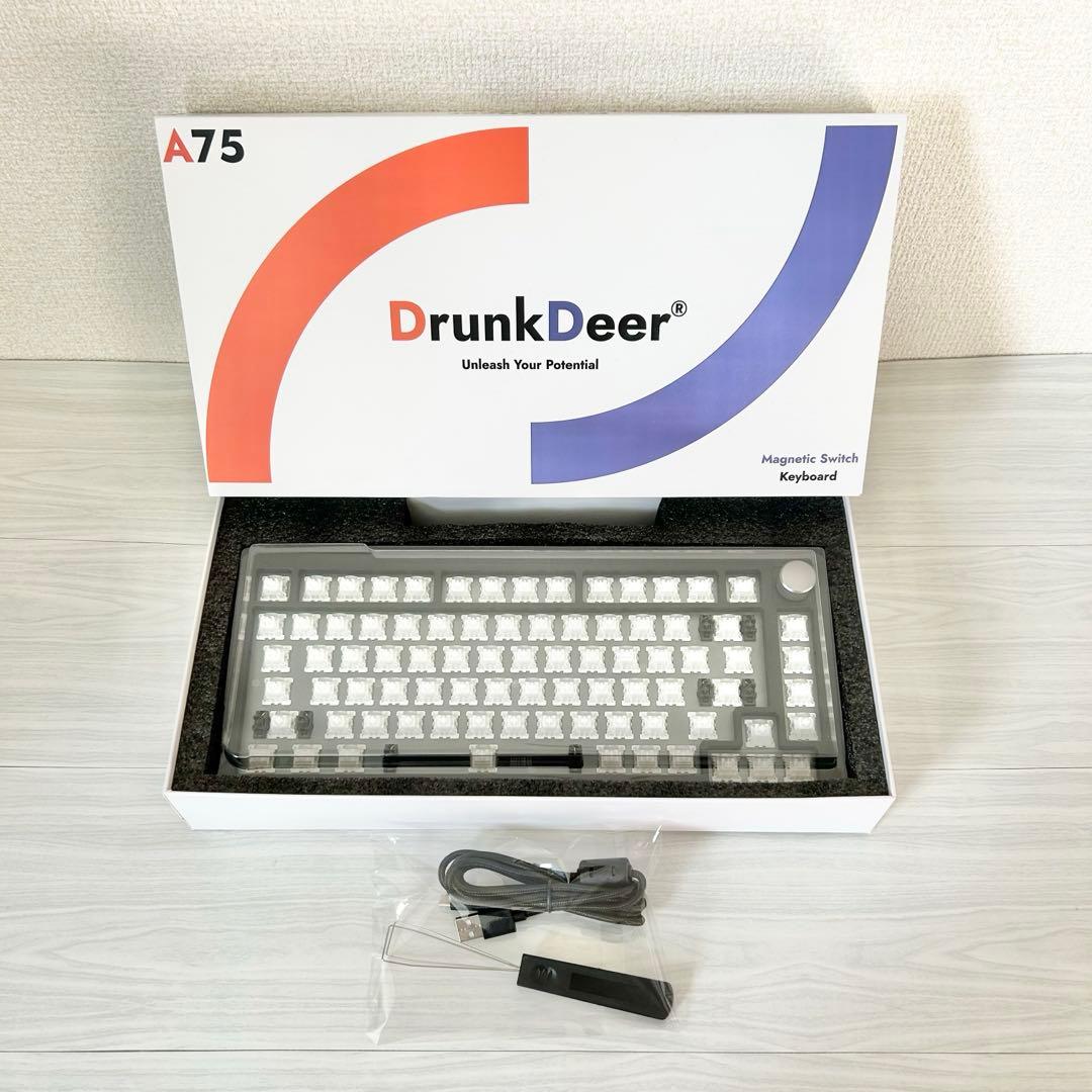 【新品】DrunkDeer A75 ゲーミングキーボード キーキャップなし