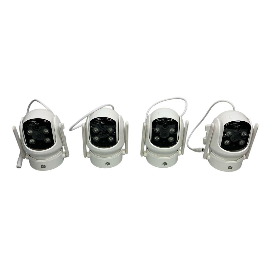 【開封・未使用】YESKAMOO 防犯カメラ ワイヤレス 屋外 4台セット