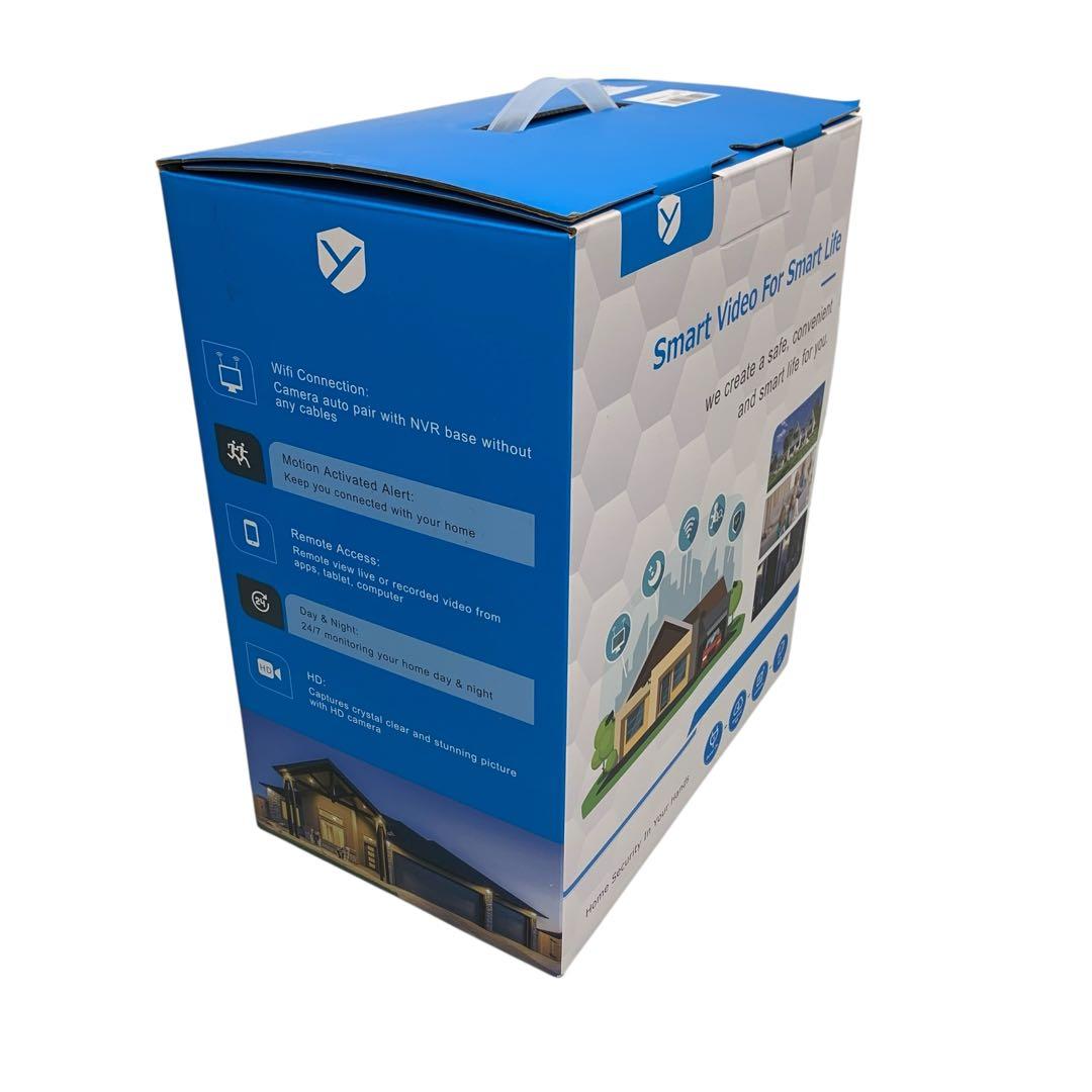 【開封・未使用】YESKAMOO 防犯カメラ ワイヤレス 屋外 4台セット