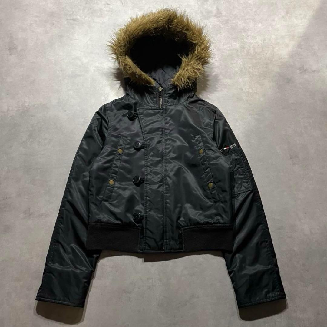 90s 00s “ girl” black N-2B y2k 2way