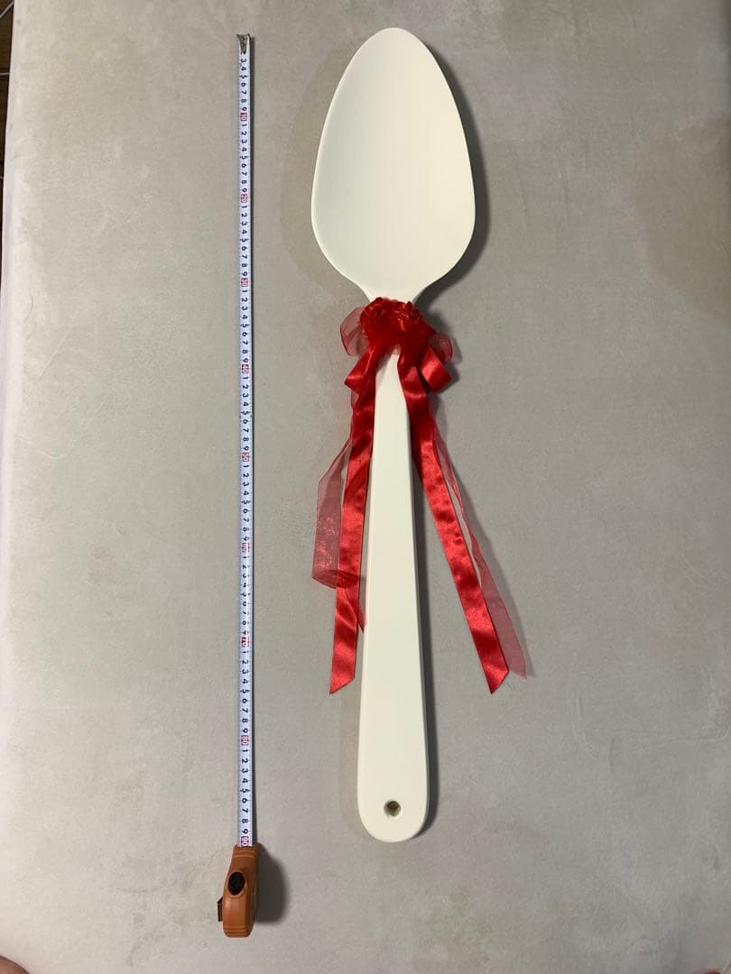 【美品】ウェディング ビッグスプーン 特大スプーンケーキバイト