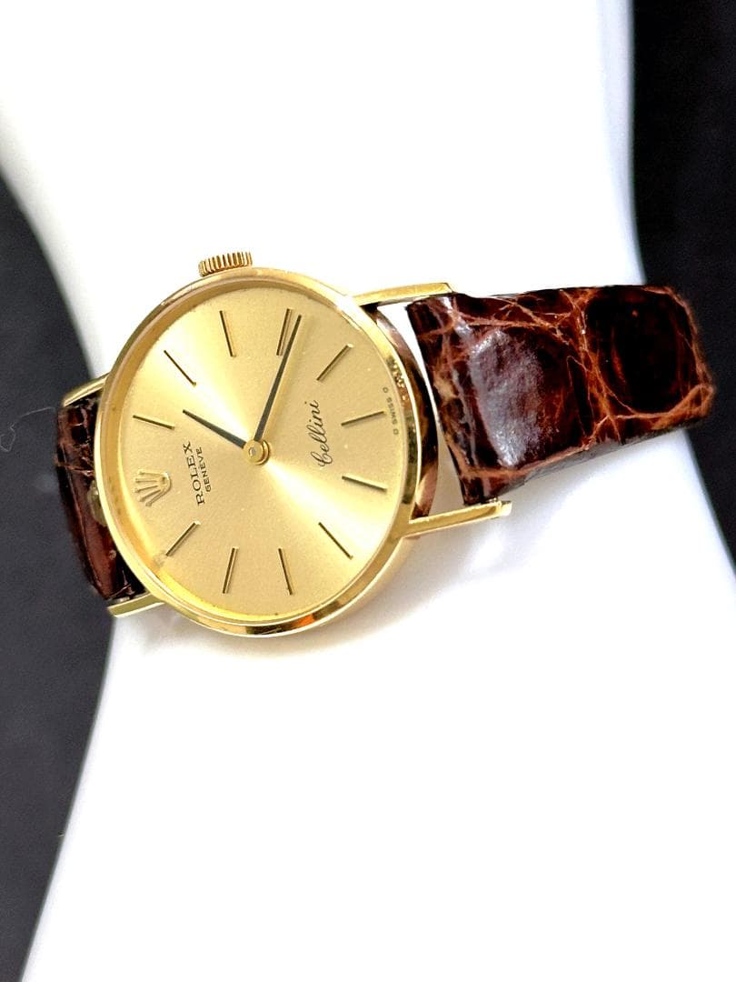 美品　ロレックス　チェリーニ　K18　金無垢　シャンパンゴールド　手巻き　時計