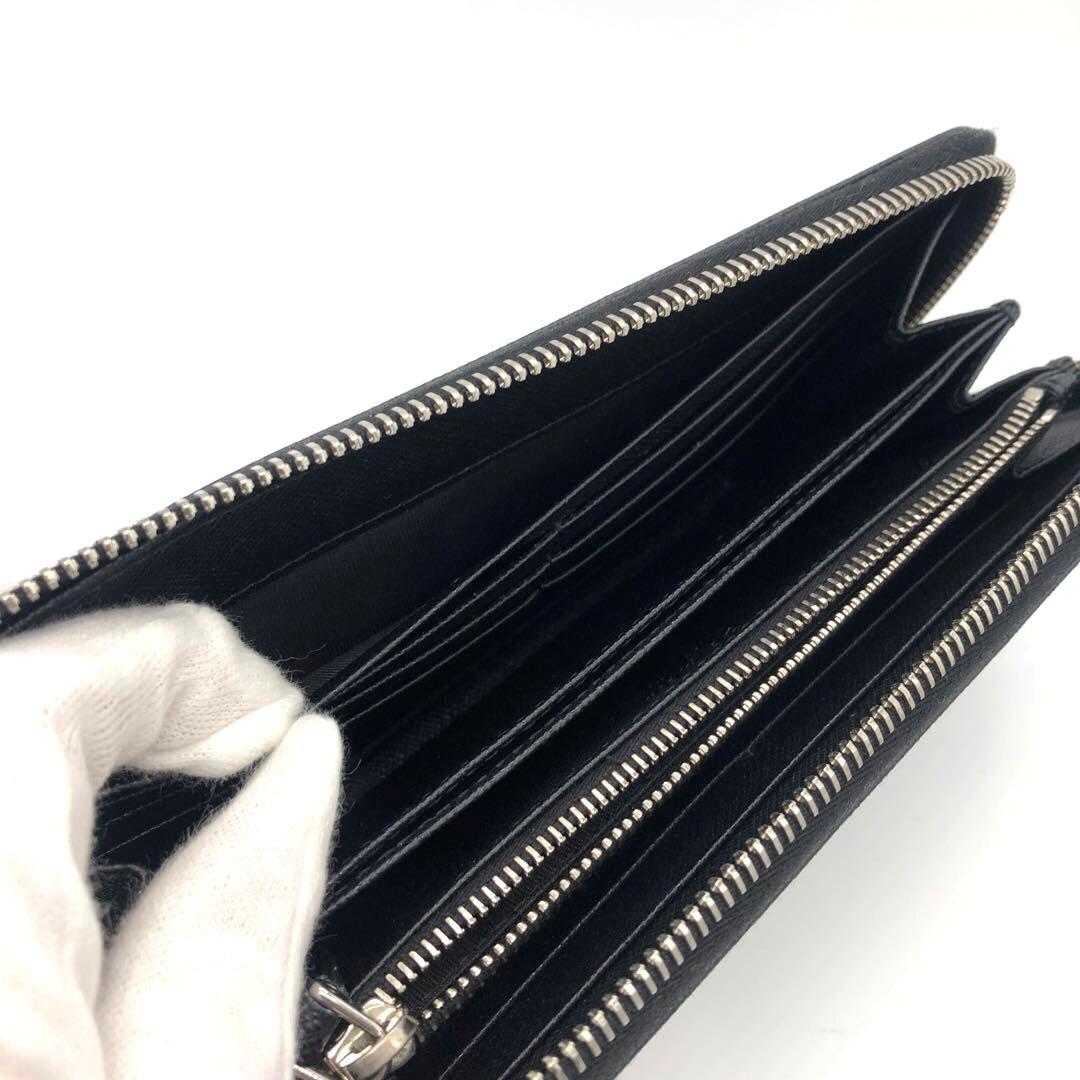 極美品✨プラダ　 サフィアーノレザー　長財布 ラウンドファスナー