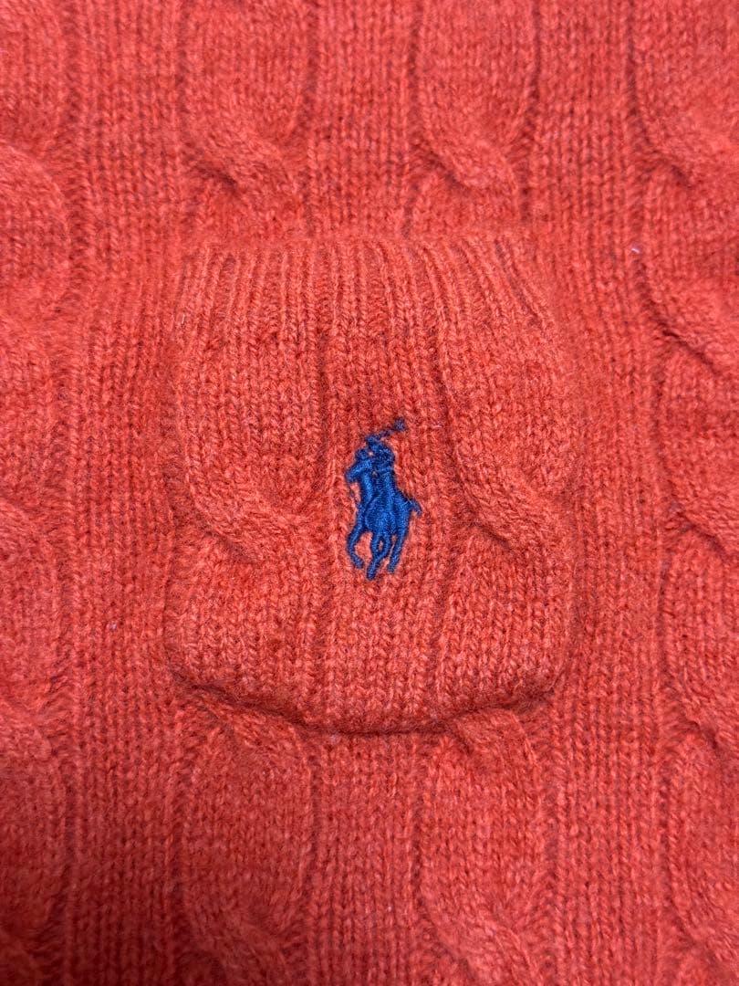 Polo Ralph Lauren ケーブルニットセーター QRコード付き