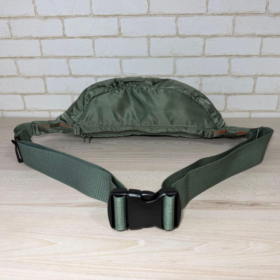 希少PORTERポータータンカーボディーバックウエストポーチセージグリーン S