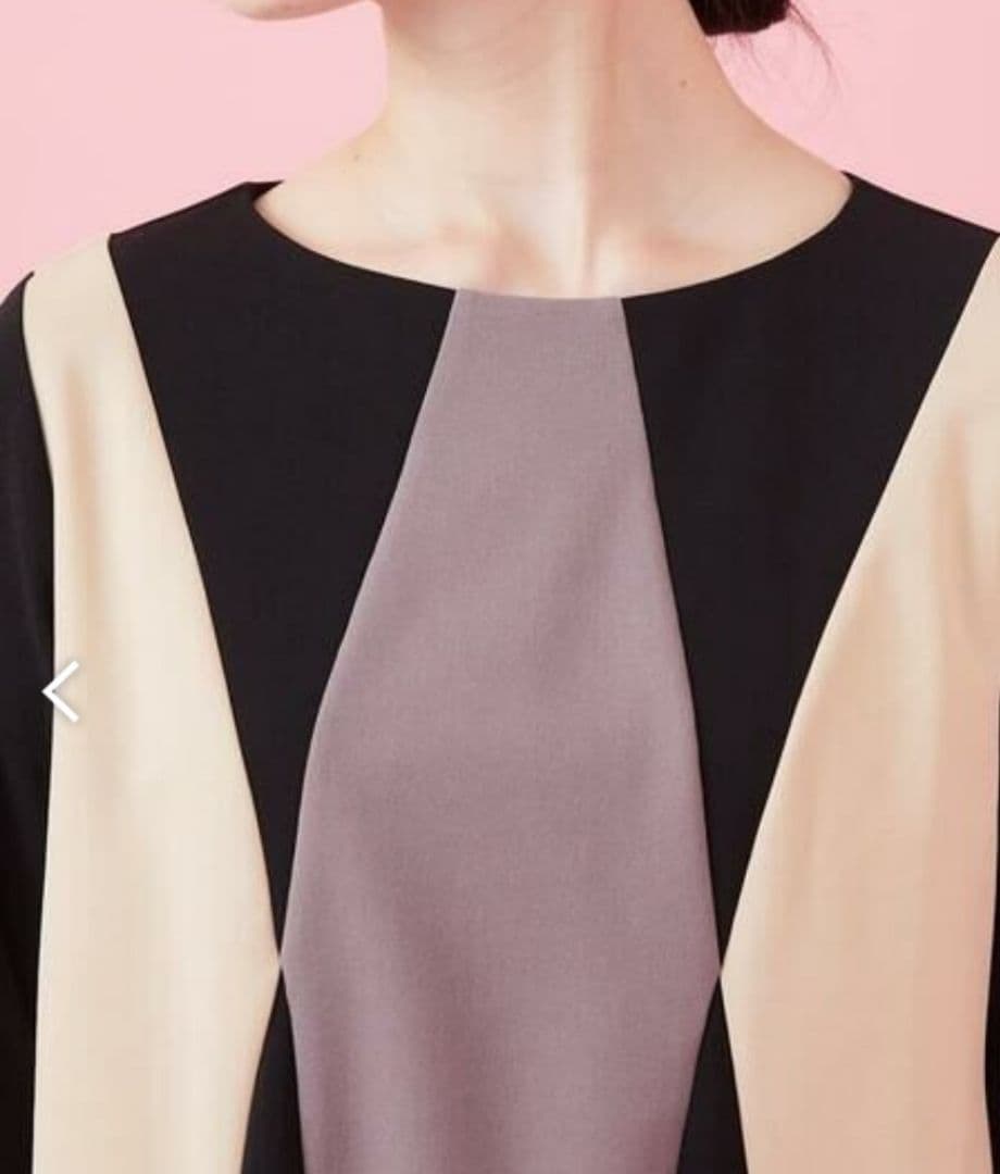 Jocomomola Bloque 配色パッチワークワンピース