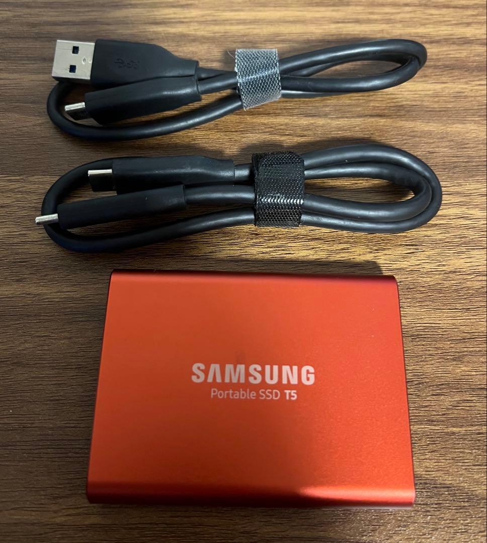 Samsung 外付けSSD T5 1TB 『MU-PA1T0R』限定 レッド
