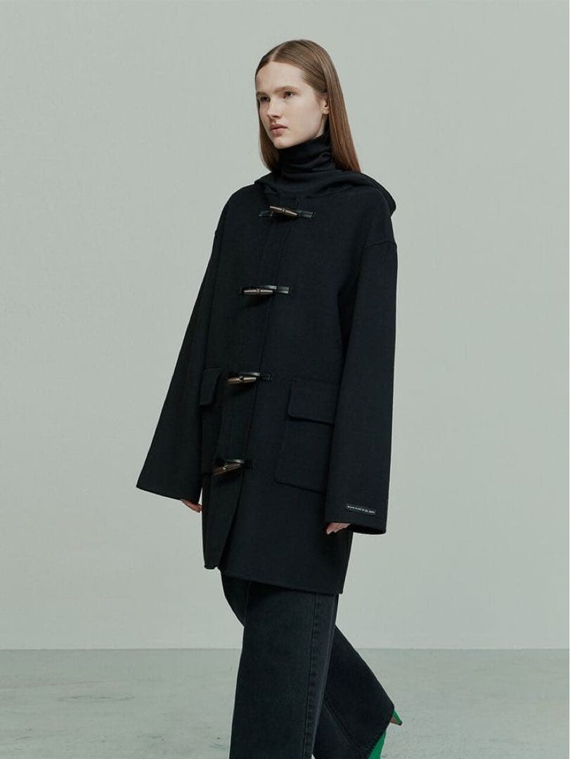 しほし❗️【新品未使用】HARNOLD BROOKウール厚地ダッフルコート