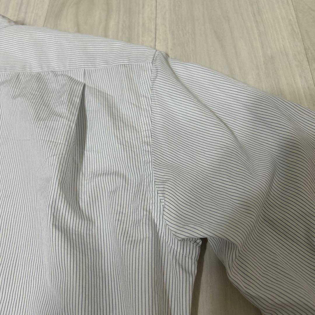 マーガレットハウエル メンズS バンドカラーシャツ ストライプ