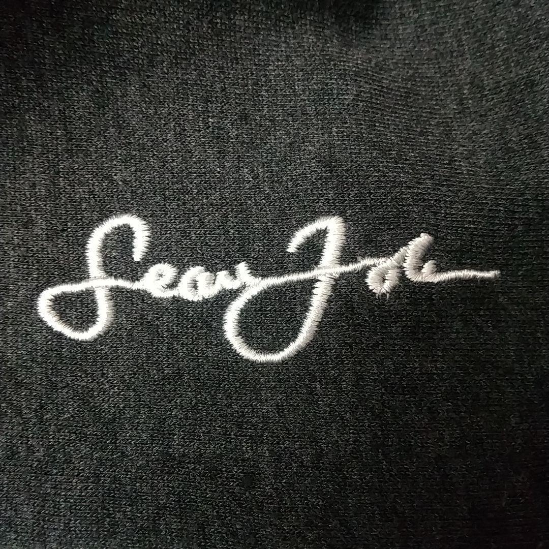 希少サイズ☆ショーンジョン 刺繍 センターロゴ フードロゴ リブライン パーカー