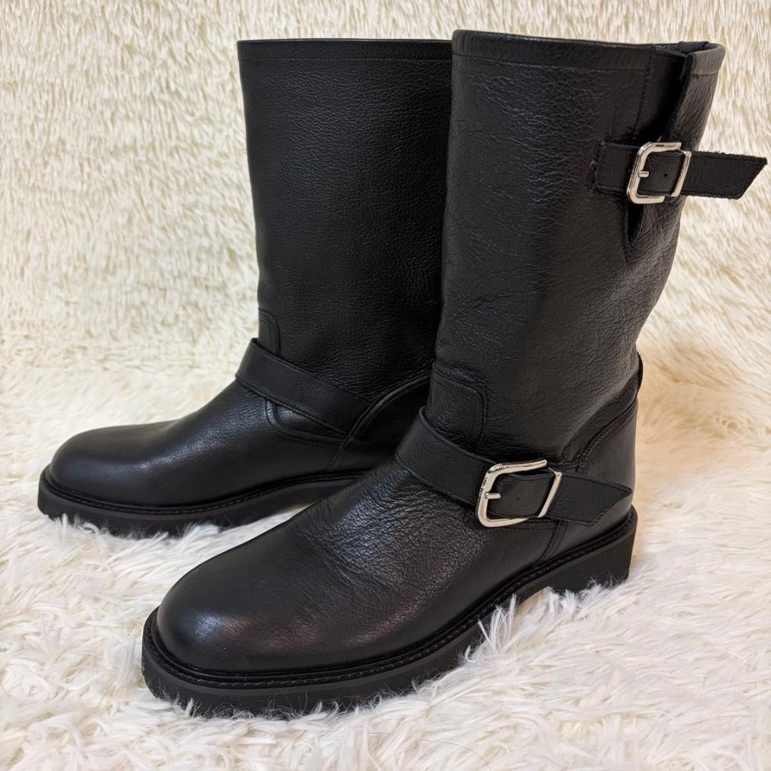 極美品✨ルタロン エンジニアブーツ トラックソール 厚底 軽量 シボ革 LL