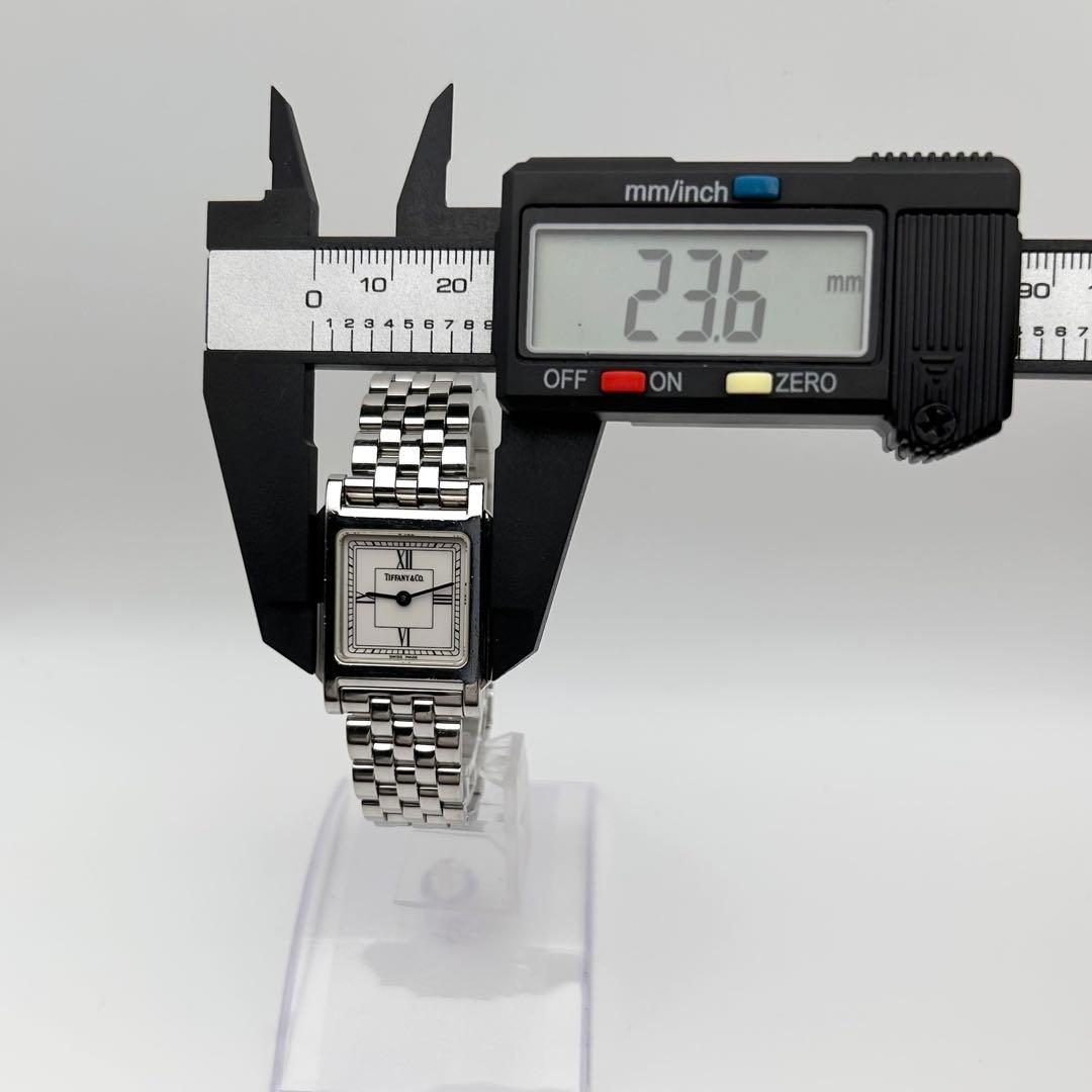 【新品電池 稼働】Tiffany&Co. クラシックスクエア ローマン クォーツ