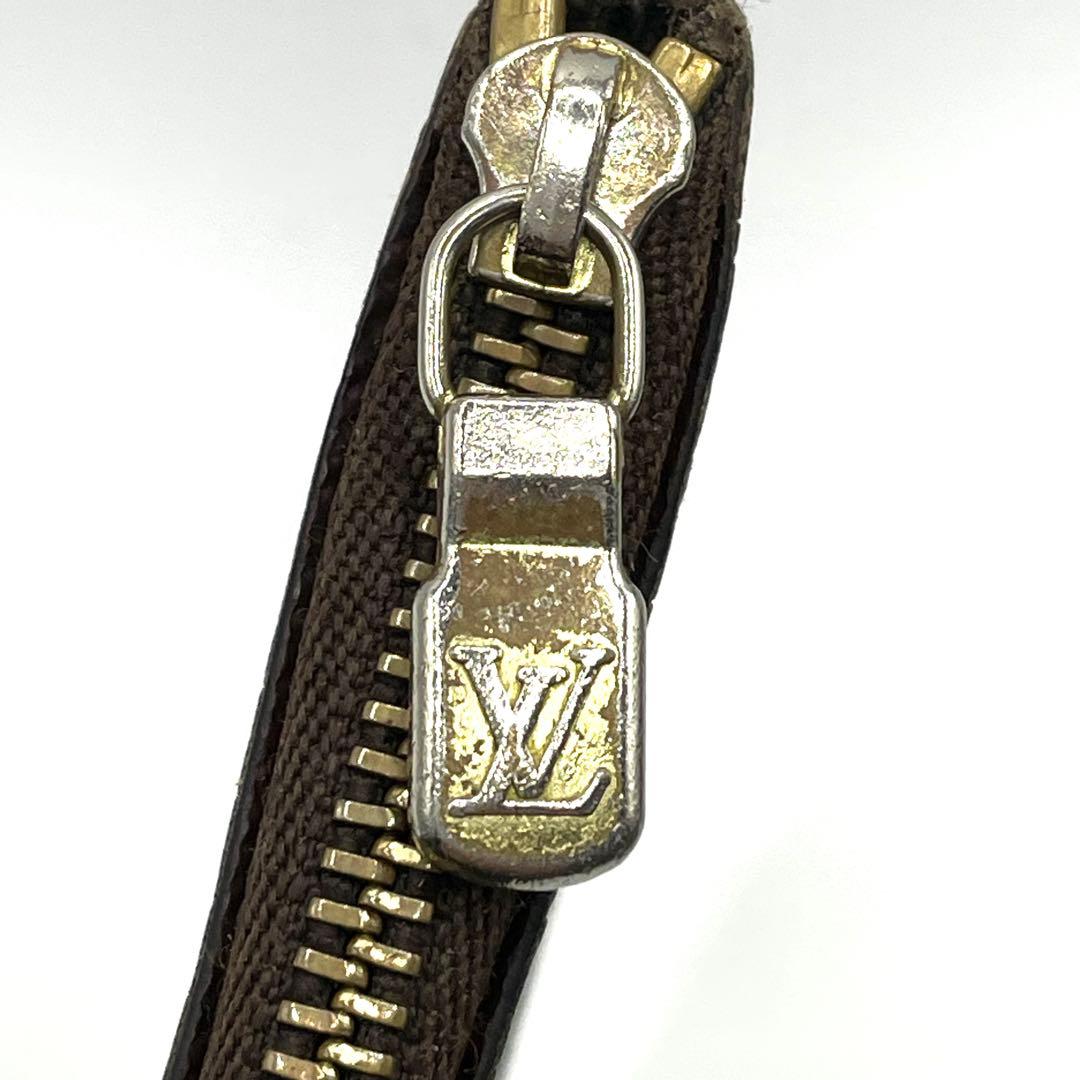 LOUIS VUITTON ダミエ ポシェット クレ キーリング付 パース