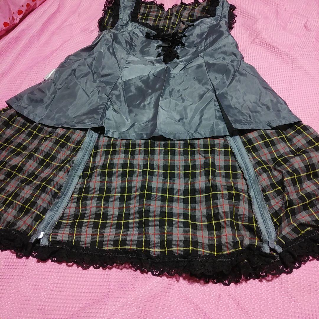 メタモルフォーゼ　チェック柄JSK　ブルマ付き　ロリータ　ロリィタパンク　メタモ