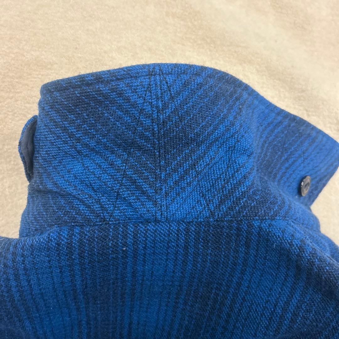 ドミンゴOMNIGODウールハンティングジャケット 4 青✖︎黒チェック美USED