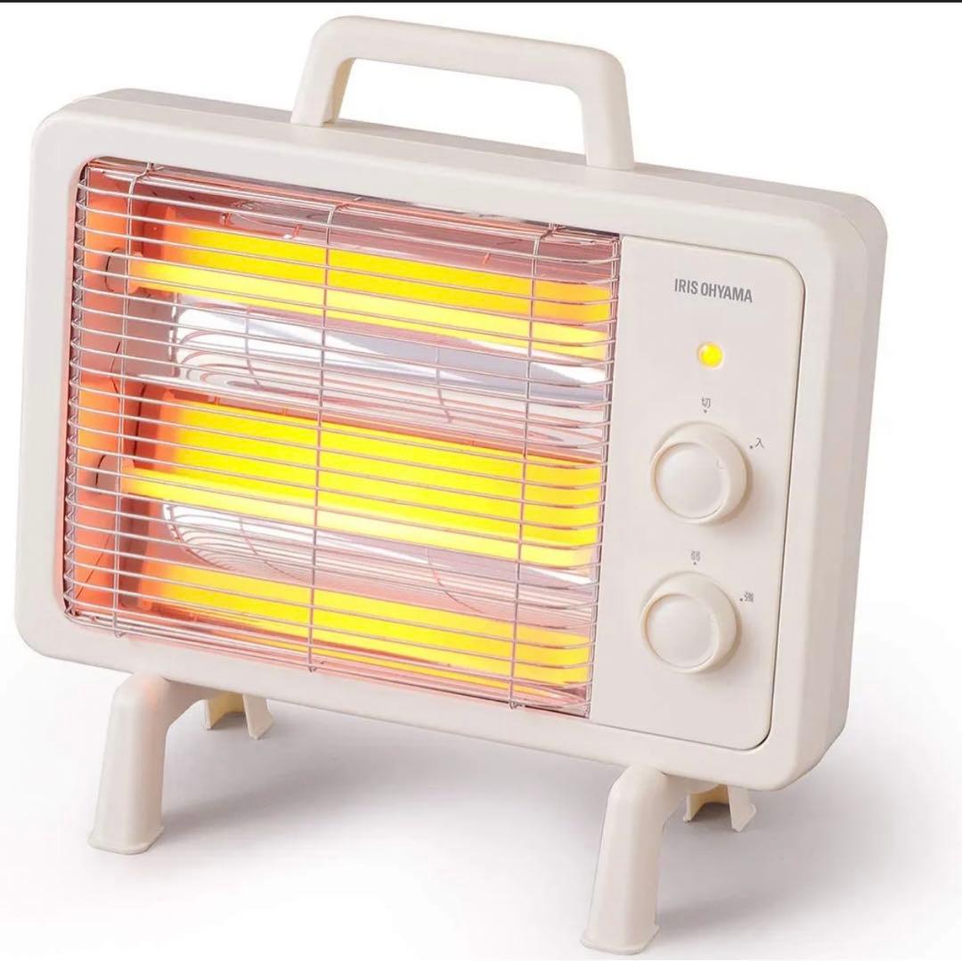 新品　アイリスオーヤマ 縁赤外線電気ストーブ IEHD-800 アイボリー
