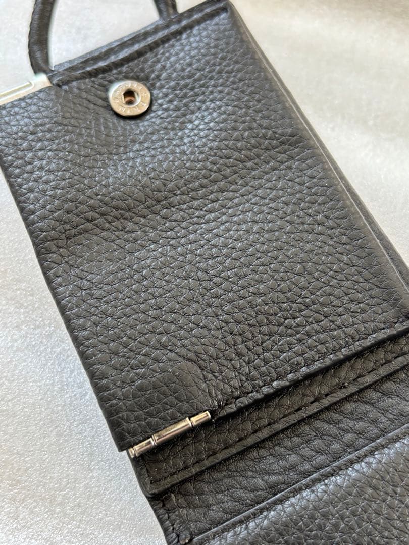 objcts.ioレザー ・ストラップ付きウォレットカードケース