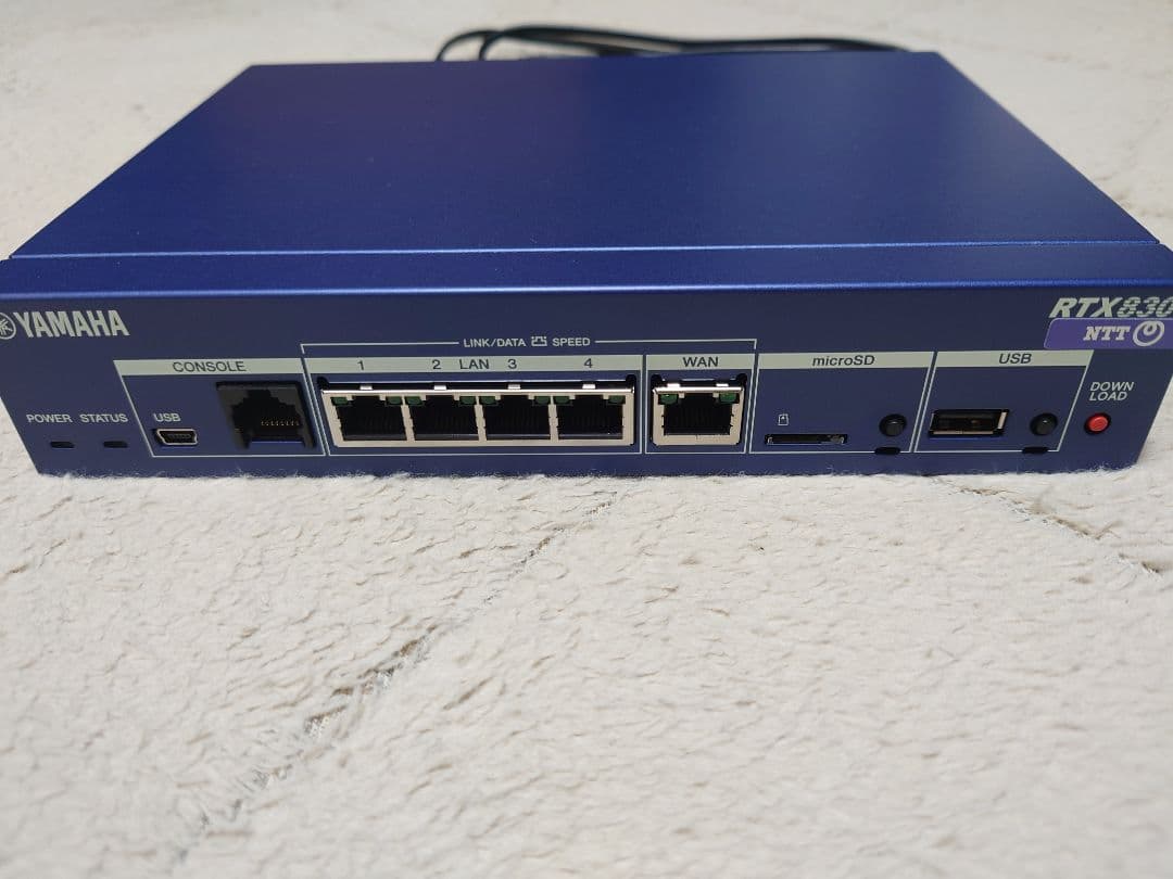 【中古】YAMAHA RTX830 有線LANルーター