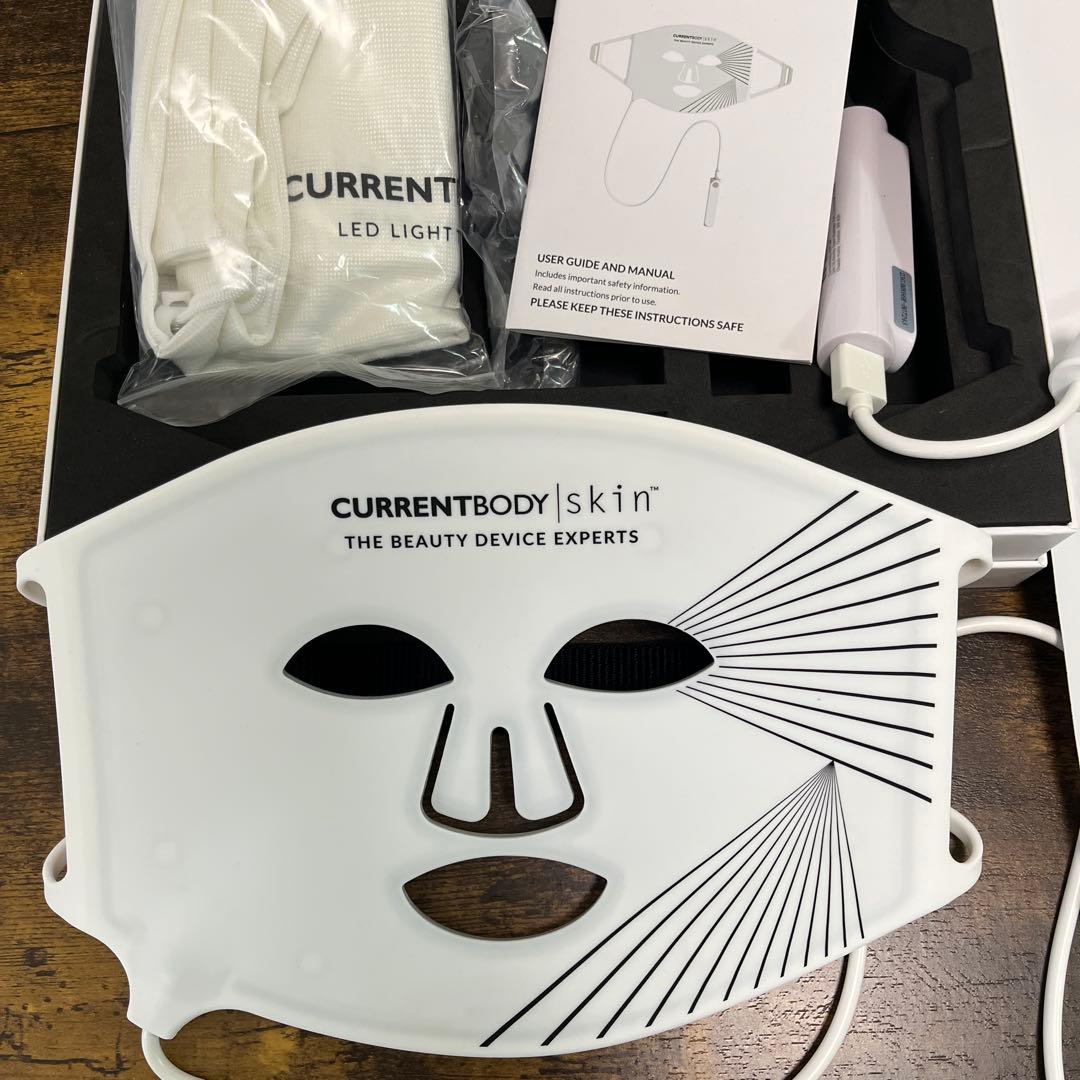 専用☆美品 カレントボディ LED マスク☆ハイドロフェイスマスク4枚付き