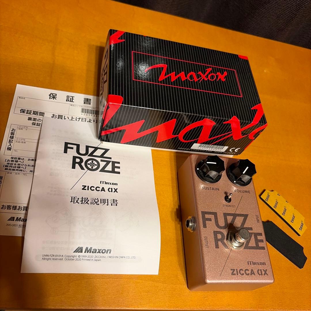 【美品、希少】Maxon ZICCA ax FUZZ ROZE ファズ