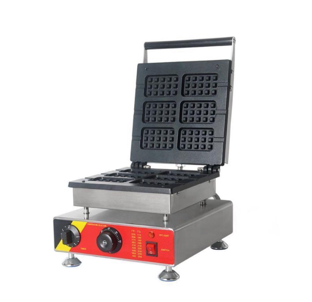 羊*♡様 【新品未使用】業務用ワッフルメーカー 6枚焼き