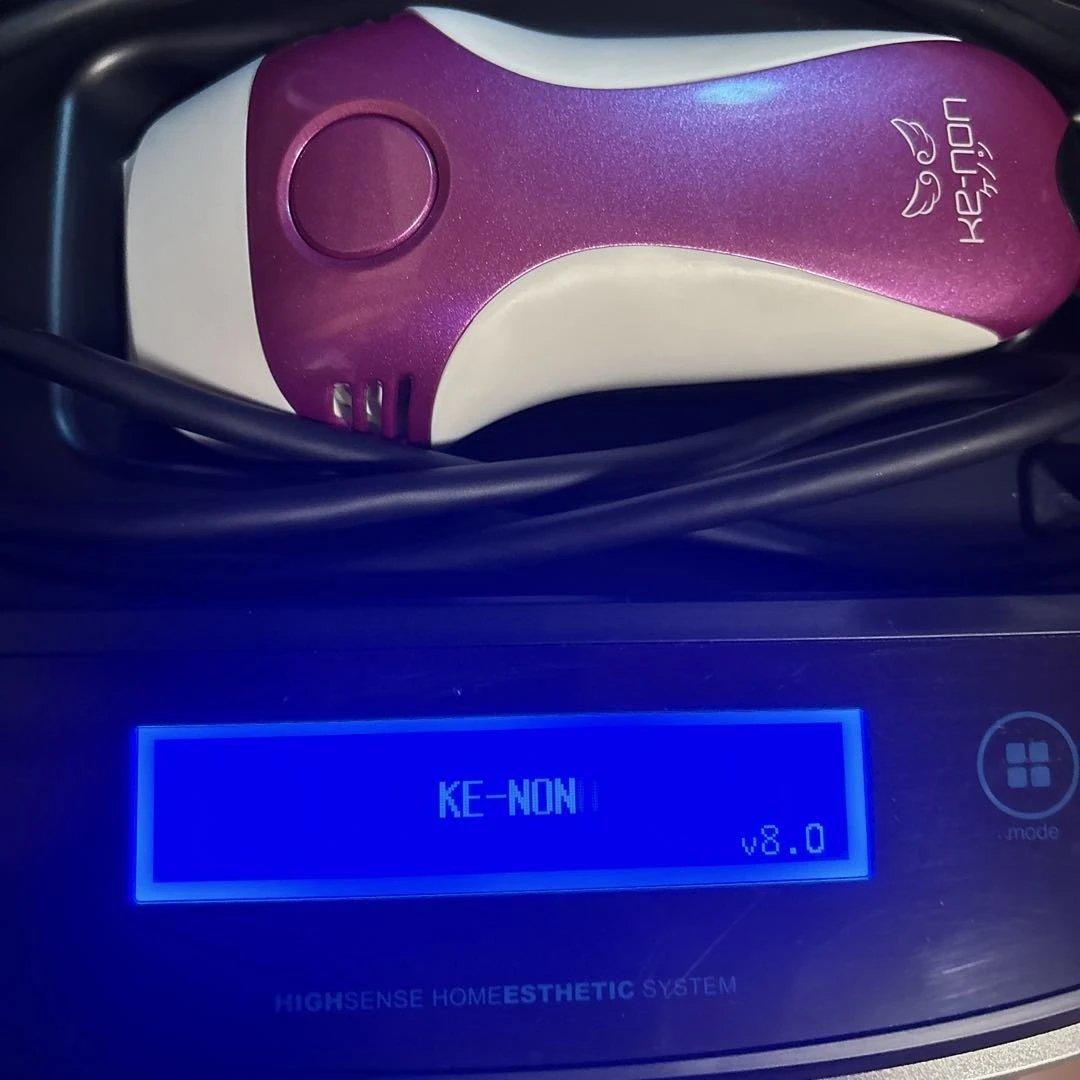 美品 ケノン 美容脱毛器 Ver.8 カートリッジ3個付KE-NON ピンク