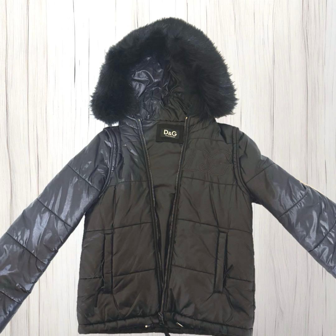 D&G DOLCE&GABBANA ダウンジャケット ショート 黒 ブラック