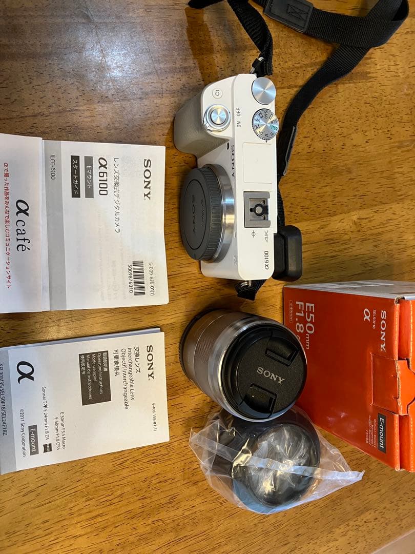 Sony α6100 ホワイト E 50mm F1.8