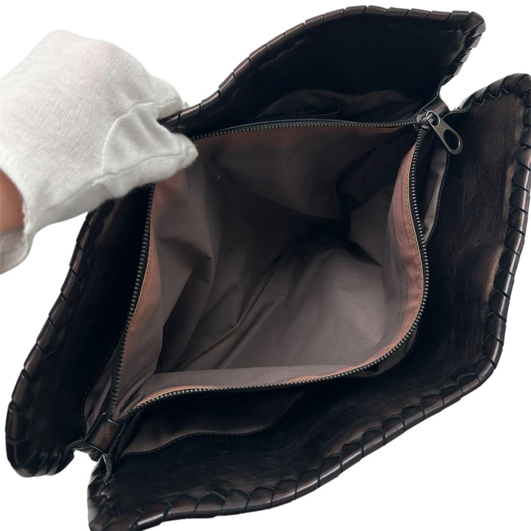 ボッテガヴェネタ ブリーフケース ビジネスバッグ イントレチャート クロコ 男性