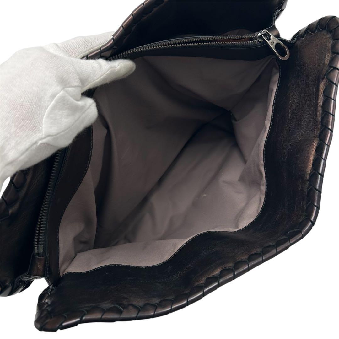 ボッテガヴェネタ ブリーフケース ビジネスバッグ イントレチャート クロコ 男性