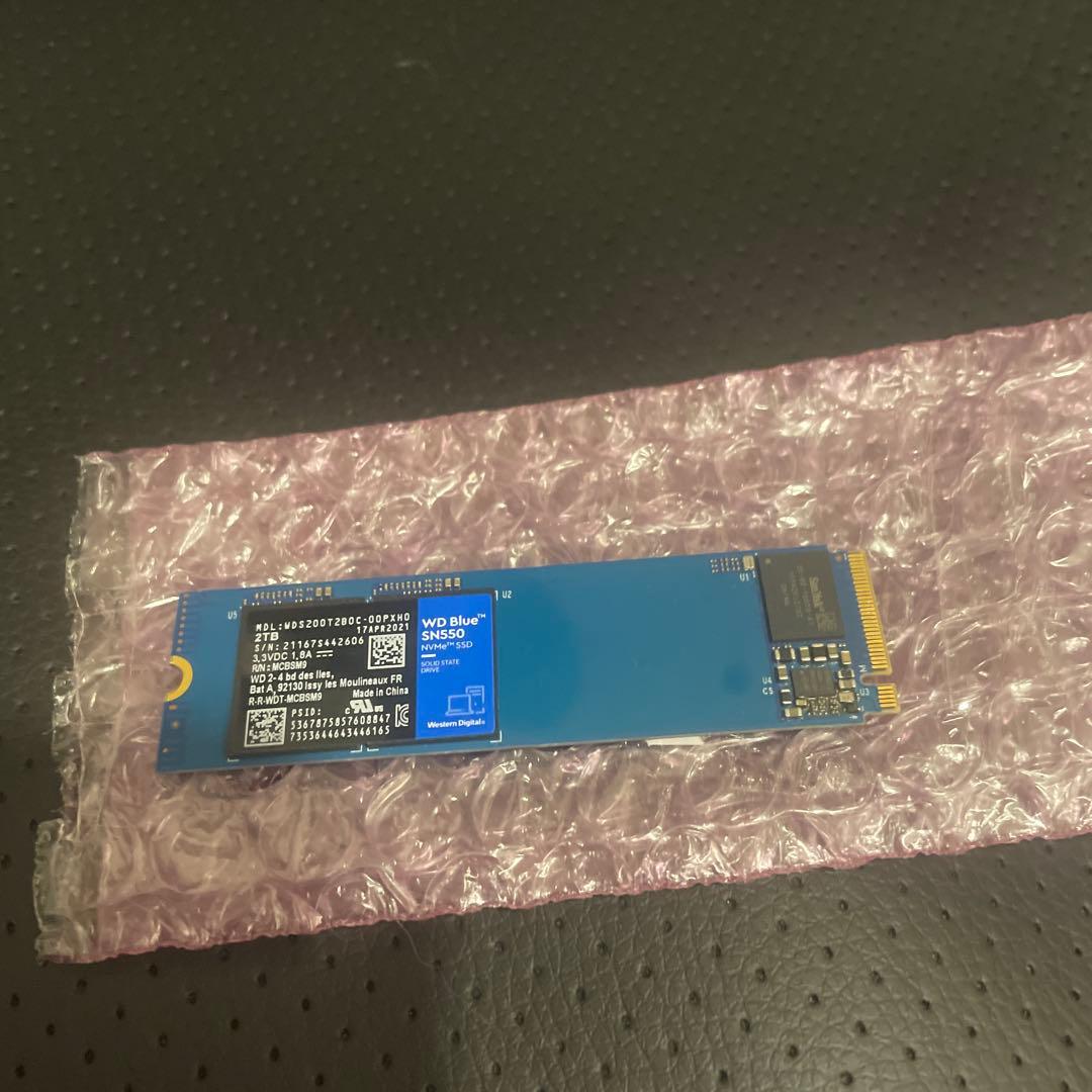 内蔵型SSD NVME 2TB Western digital