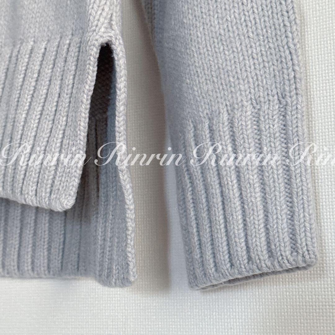 【美品】ANAYI ウールカシミヤドロップショルダー プルオーバー 38