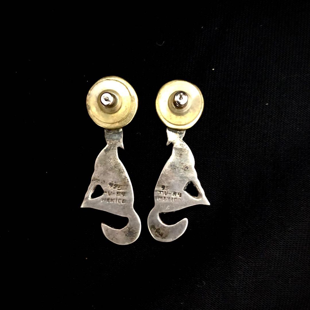 アクセサリー Howling Wolf Stud Earrings 925 silver