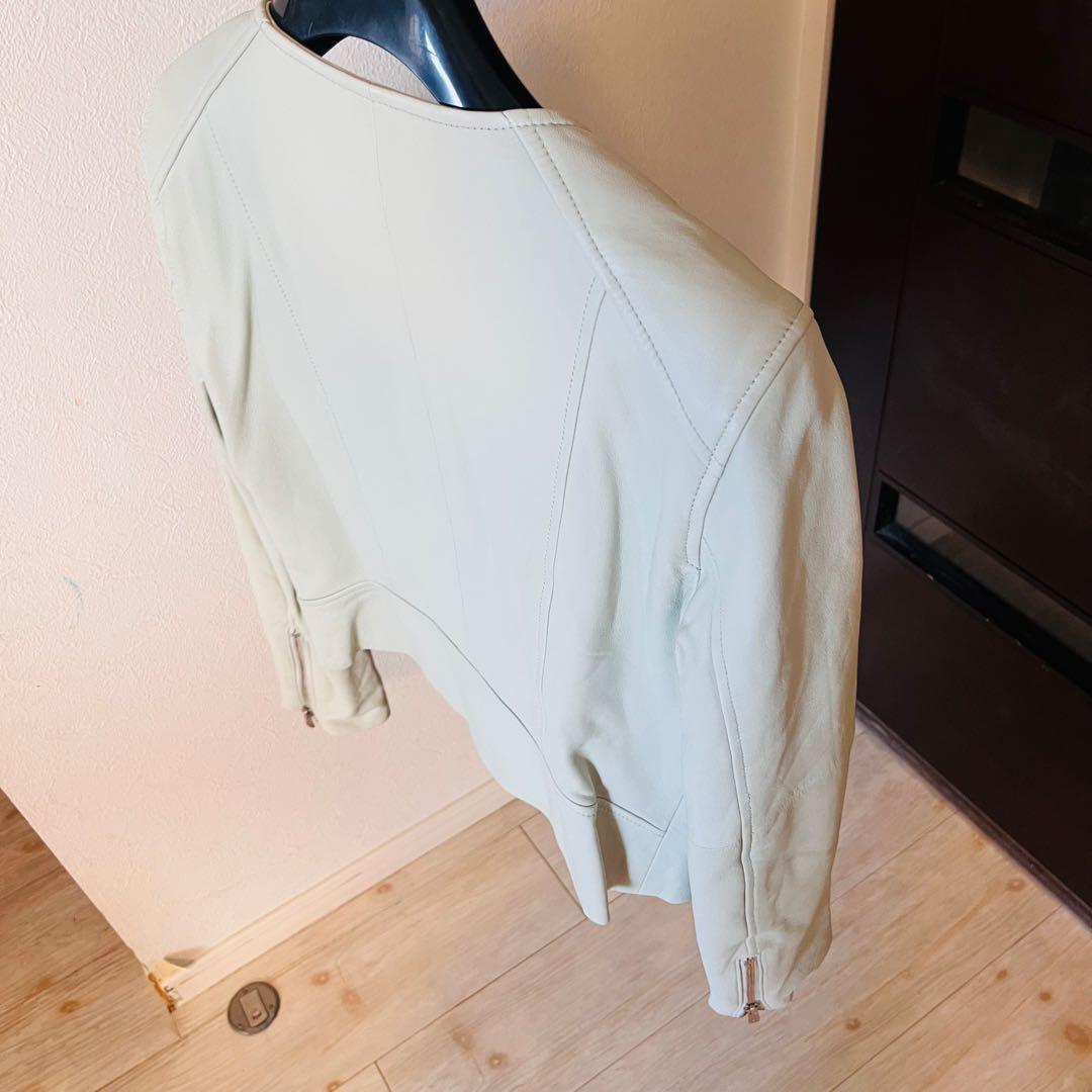 新品☆ ANAYI ラムレザークルージャケット/セオリー、23区、ロペ