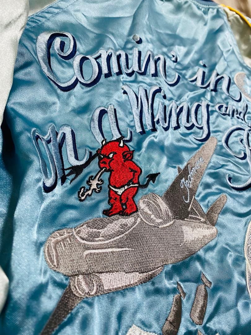 TEDMAN ２面用 日本限定 スカジャン　龍　別珍　サテン