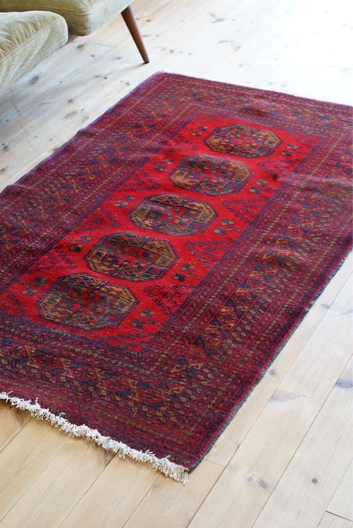 【上質】　トライバルラグ　ペルシャ絨毯　ビンテージ