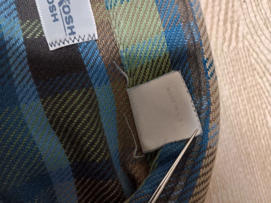 USA製 70s 80s OSHKOSH オシュコシュ ネルシャツ ヘビネル