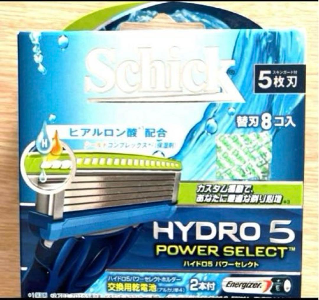 シック Schick 5枚刃 ハイドロ5 パワーセレクト 替刃 (8コ入) 4箱