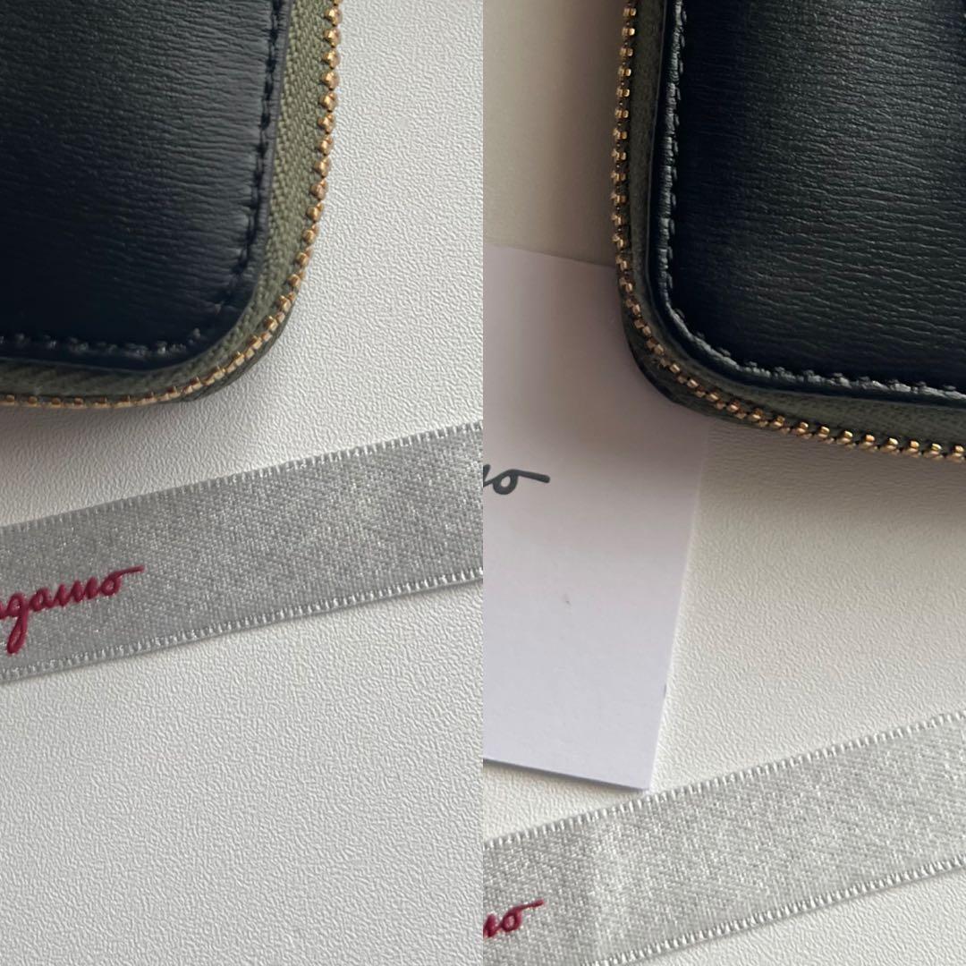 41 美品 Ferragamo サルバトーレフェラガモ ラウンドファスナー 財布