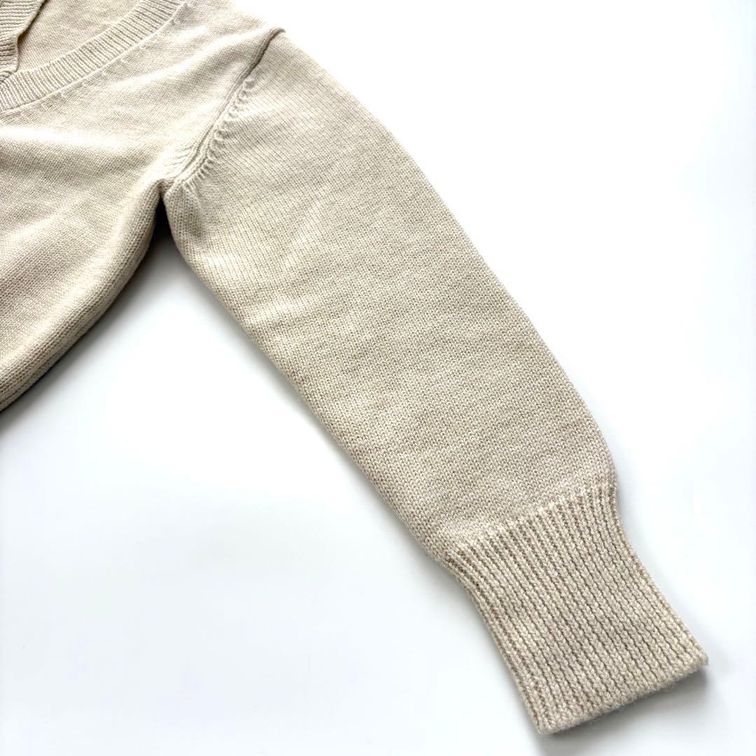 【美品】マーガレットハウエル　Vネックニット　ウール100% 2022AW