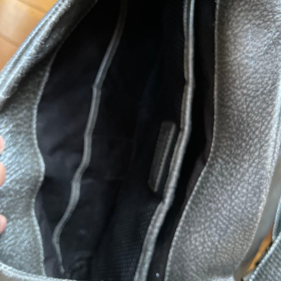 ermenegildo zegna ダークグレー ショルダーバッグ