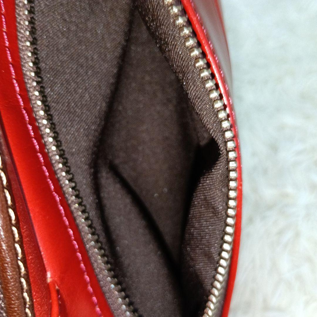 【美品】Kiefer neu キーファーノイボディバッグ赤レッド