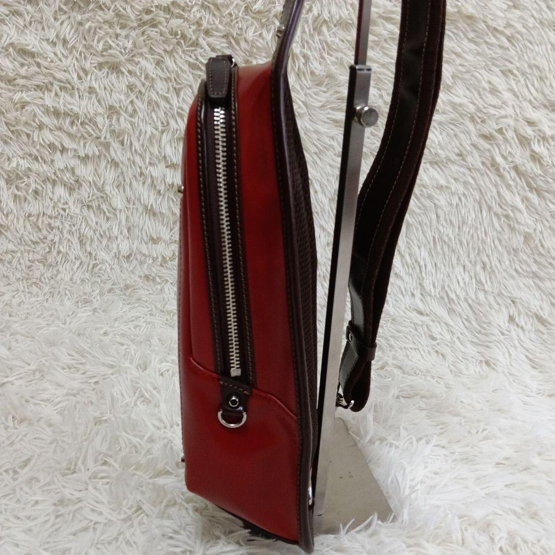 【美品】Kiefer neu キーファーノイボディバッグ赤レッド