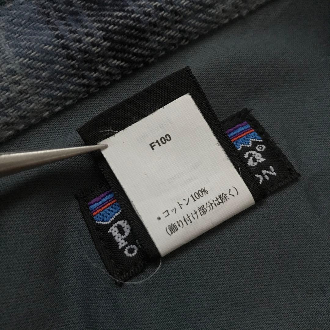 トップス 00s patagonia OMBRE CHECK SHIRT BLUE