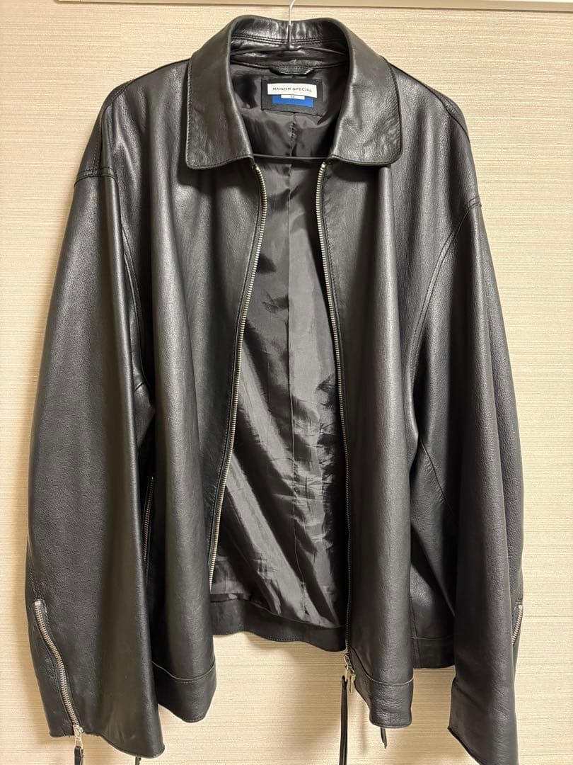 MAISON SPECIAL ブラックレザージャケット