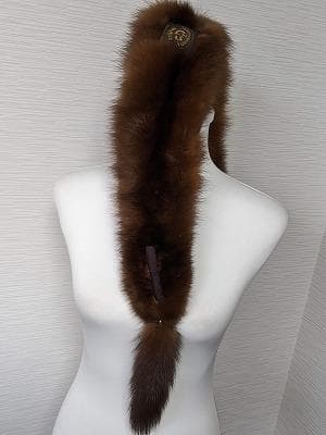 202 SOBOL　ロシアンセーブル　フルスキン　ティペット　マフラー　毛皮